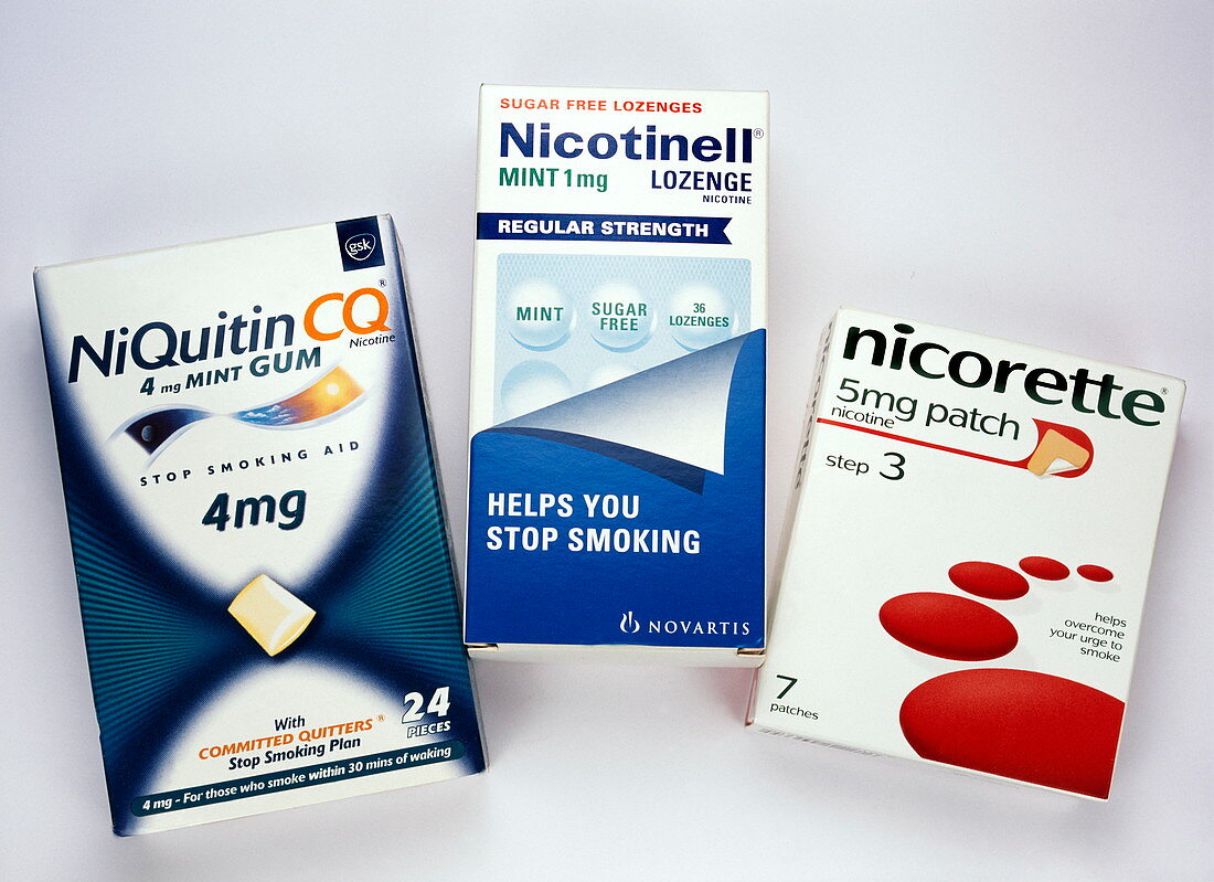 Nicotine gum,patches and lozenges