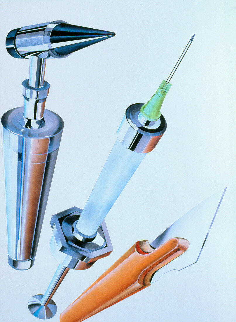 Illustration of some medical equipment