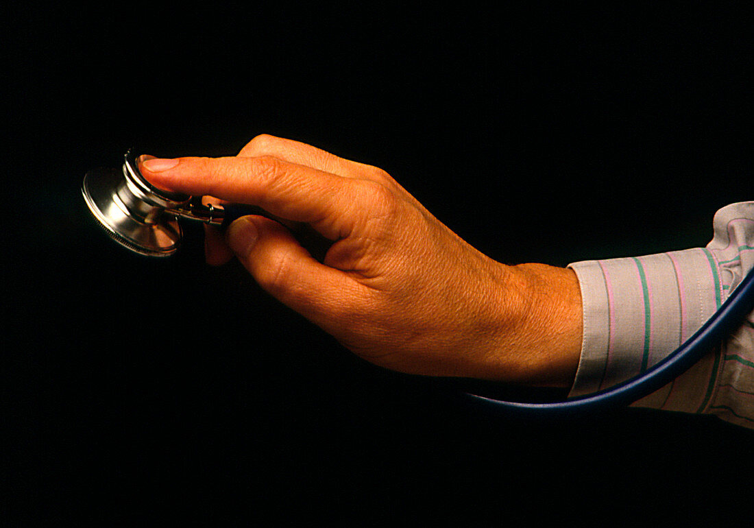 Hand-held stethoscope