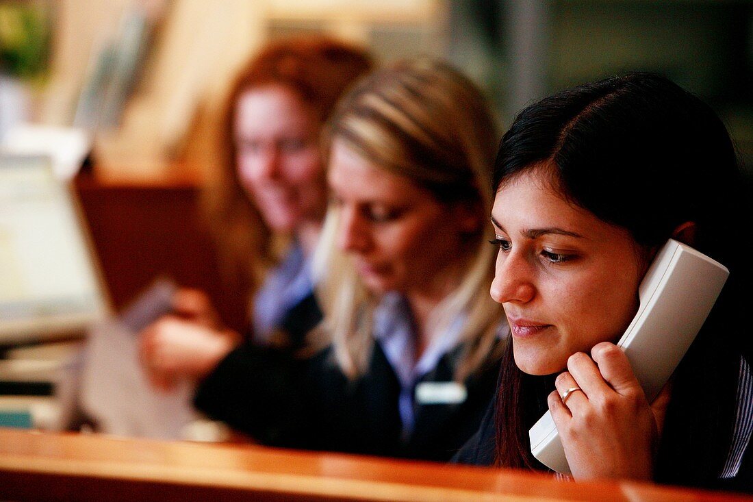 Hospital receptionists