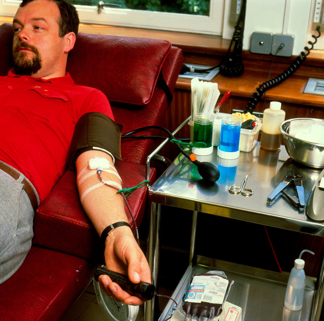Blood donor (Rh -) at Blood Tranfusion Centre