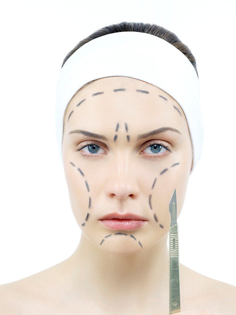 Cosmetic surgery,conceptual image