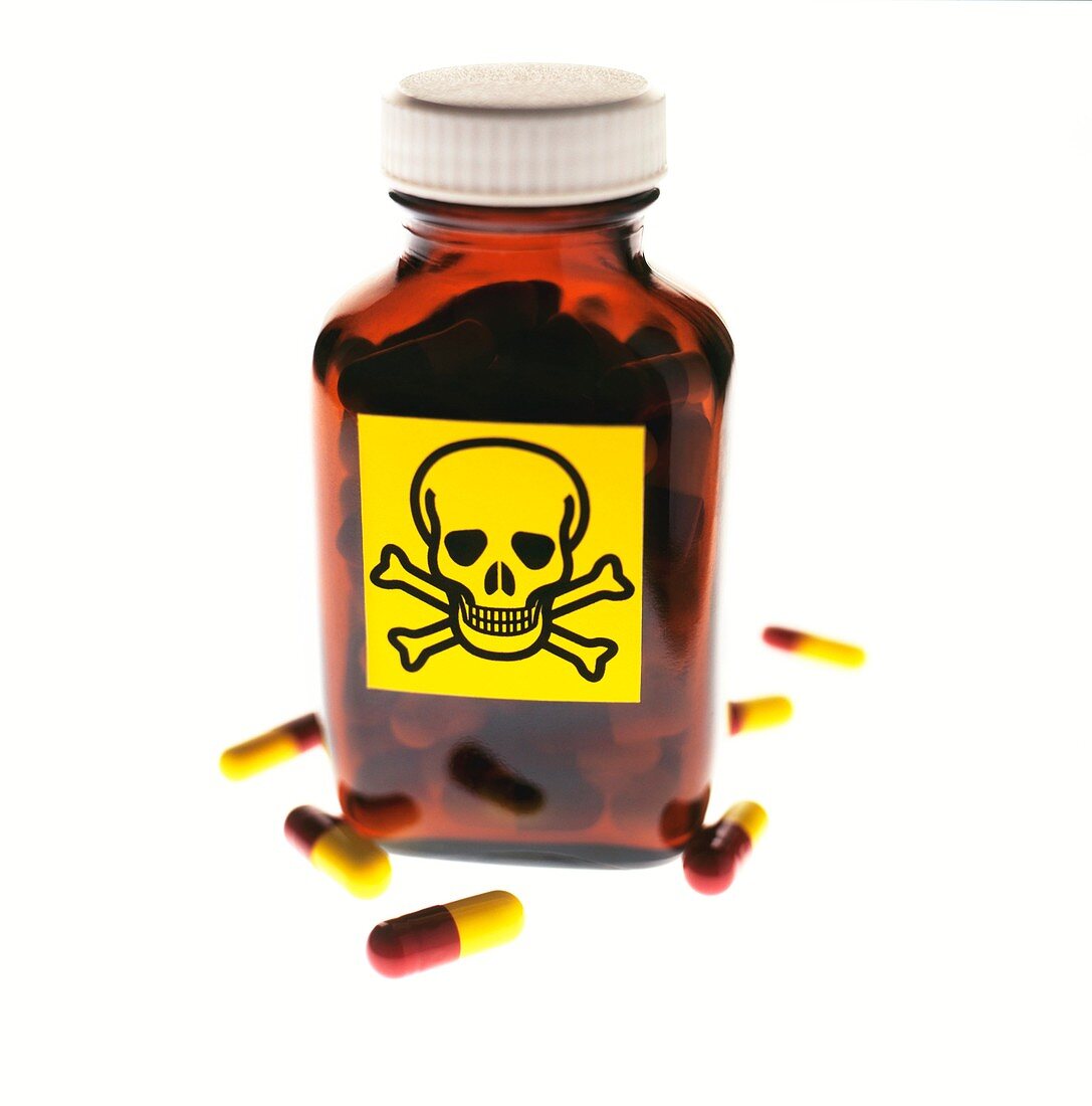 Toxic medication,conceptual image
