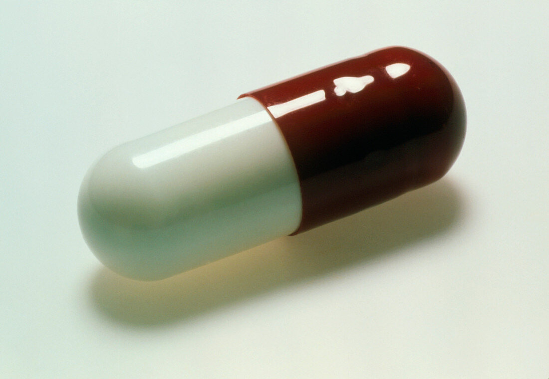 A capsule of the analgesic drug,paracetamol