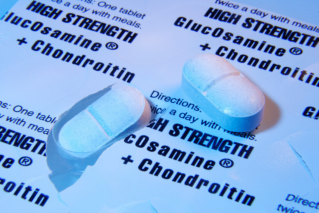 Glucosamine and chondroitin tablets