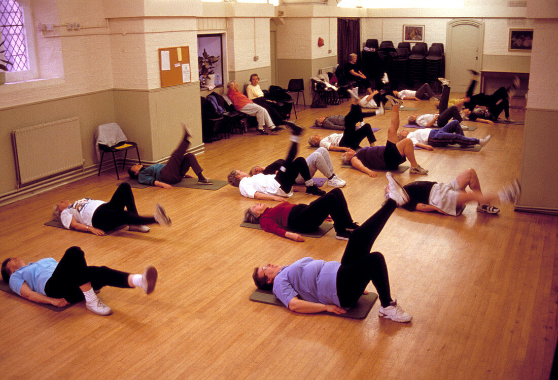 Aerobics exercise class