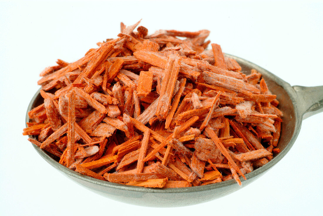 Dried red sandalwood