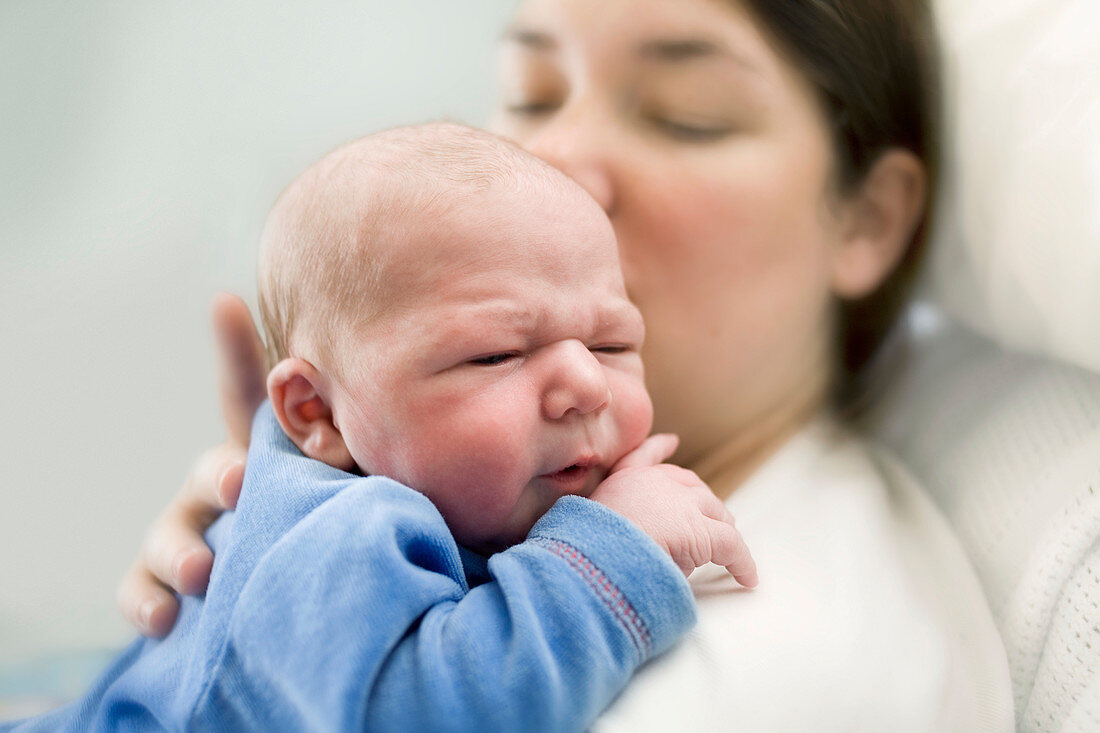 Mother and newborn baby