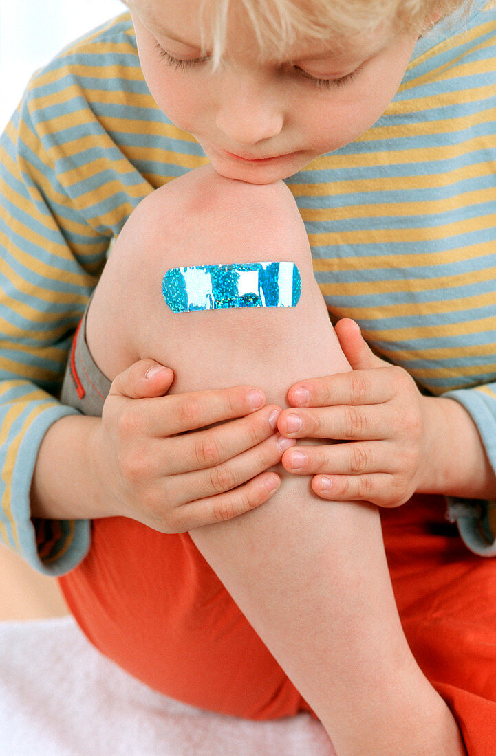 Injured boy