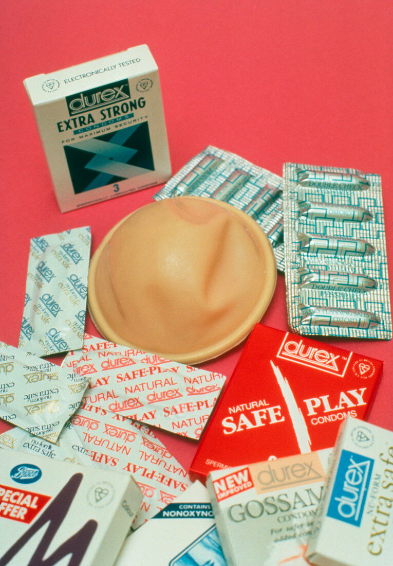 Assortment of contraceptives