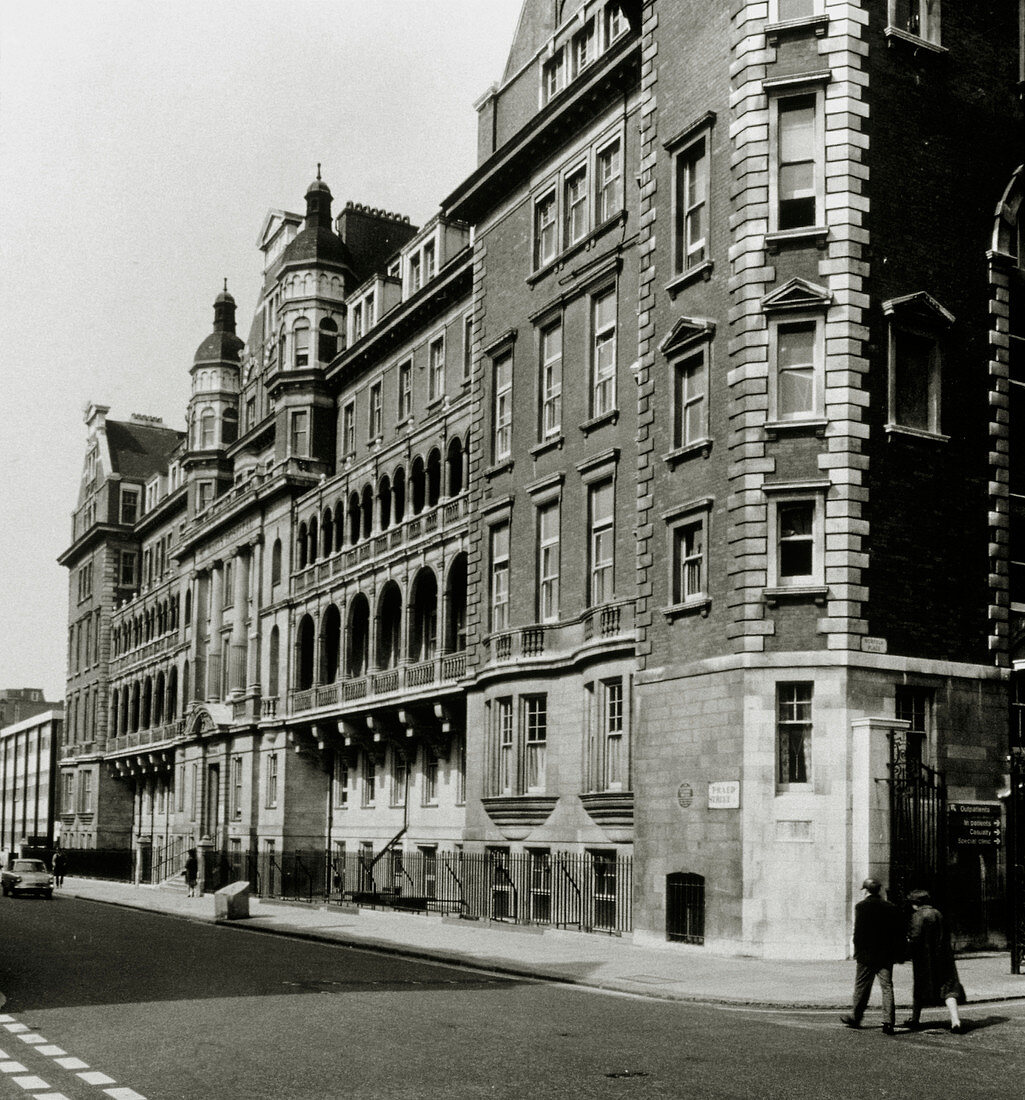 Exterior of St Mary's Hospital,Paddington