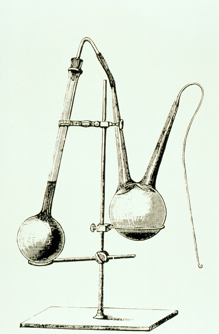 Apparatus used by Louis Pasteur