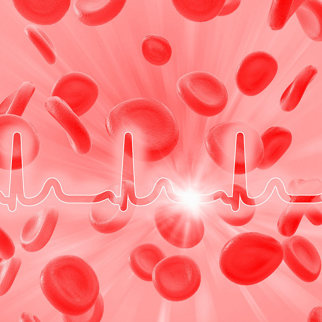 ECG and red blood cells