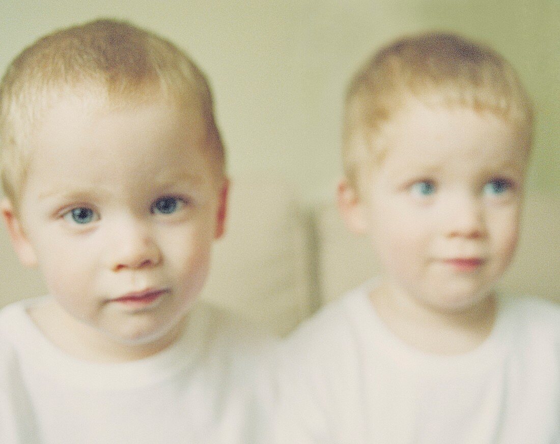 Identical twin boys