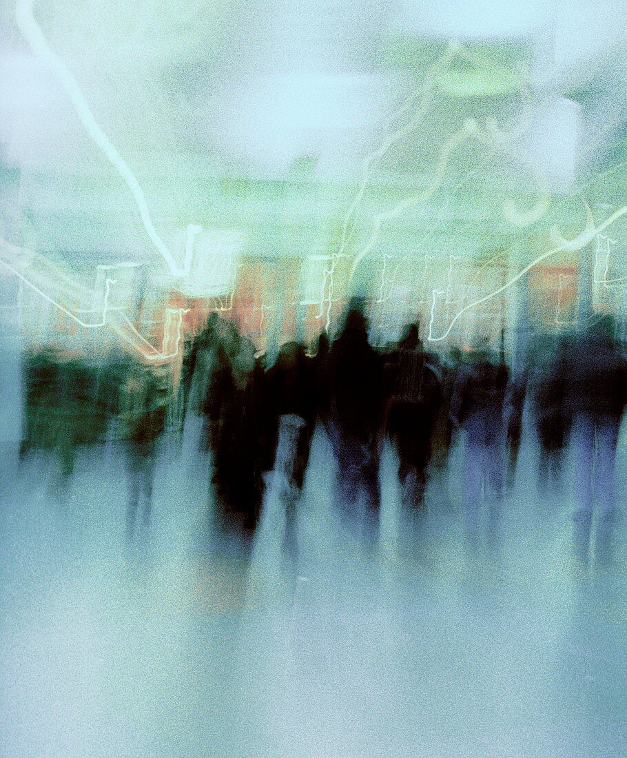 Crowd of people,conceptual image