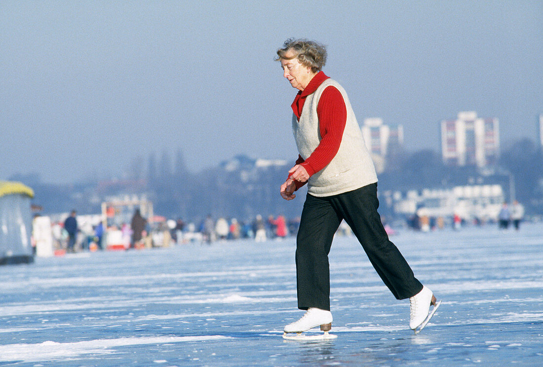 Ice skating