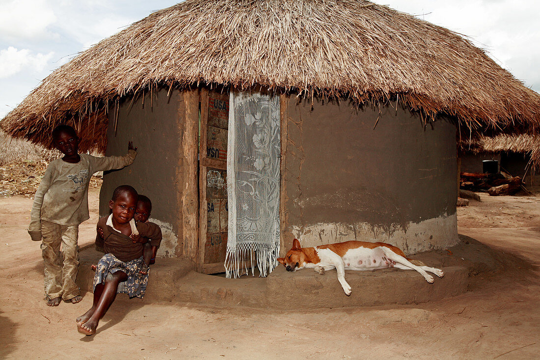 Family hut,Uganda