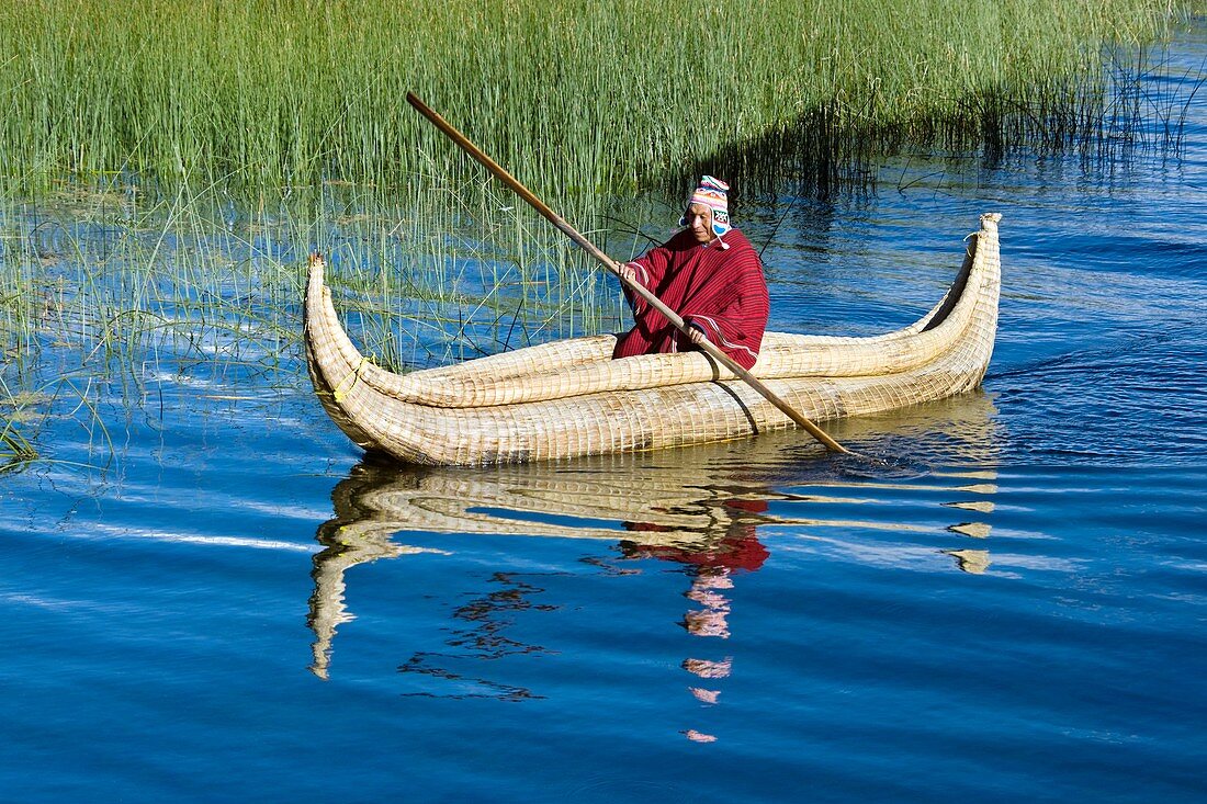 Traditional Bolivian boat