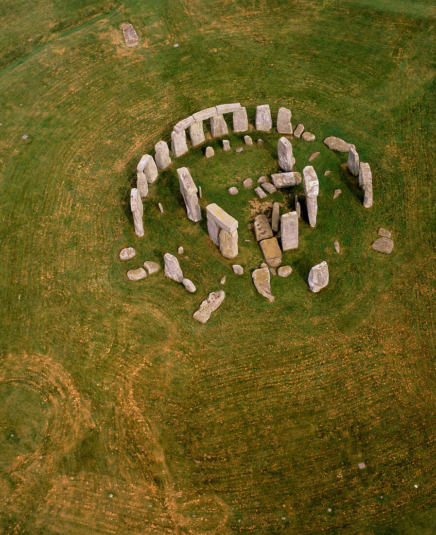 Aerial view of Stonehenge