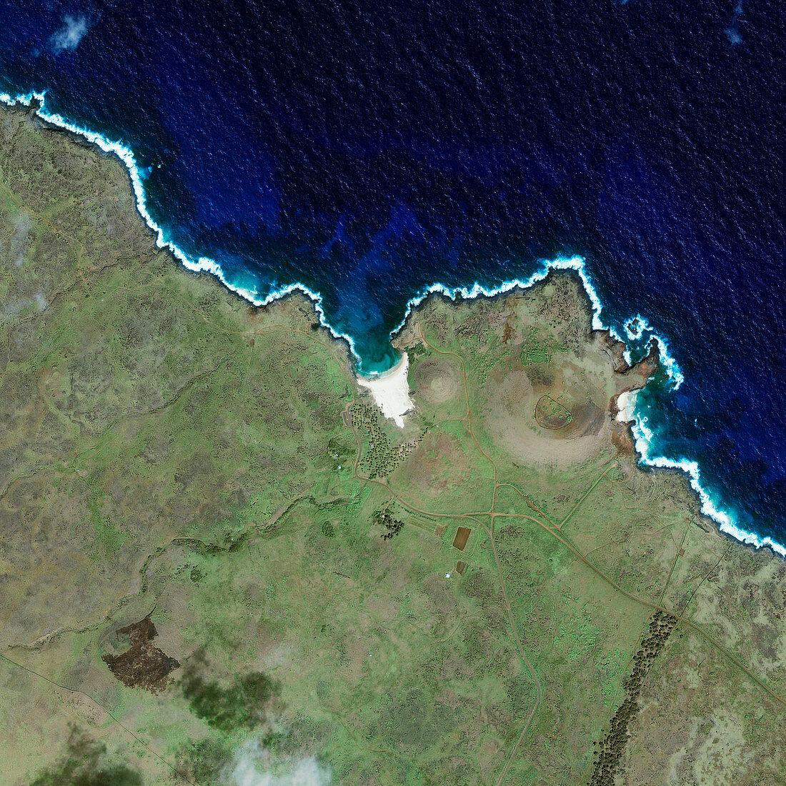 Easter Island coastline