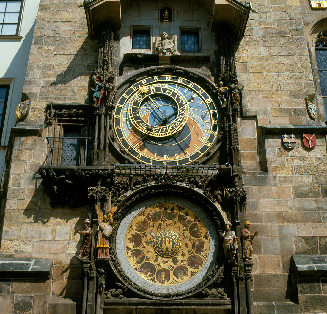 Astronomical clock in Old Town Hall,Prague