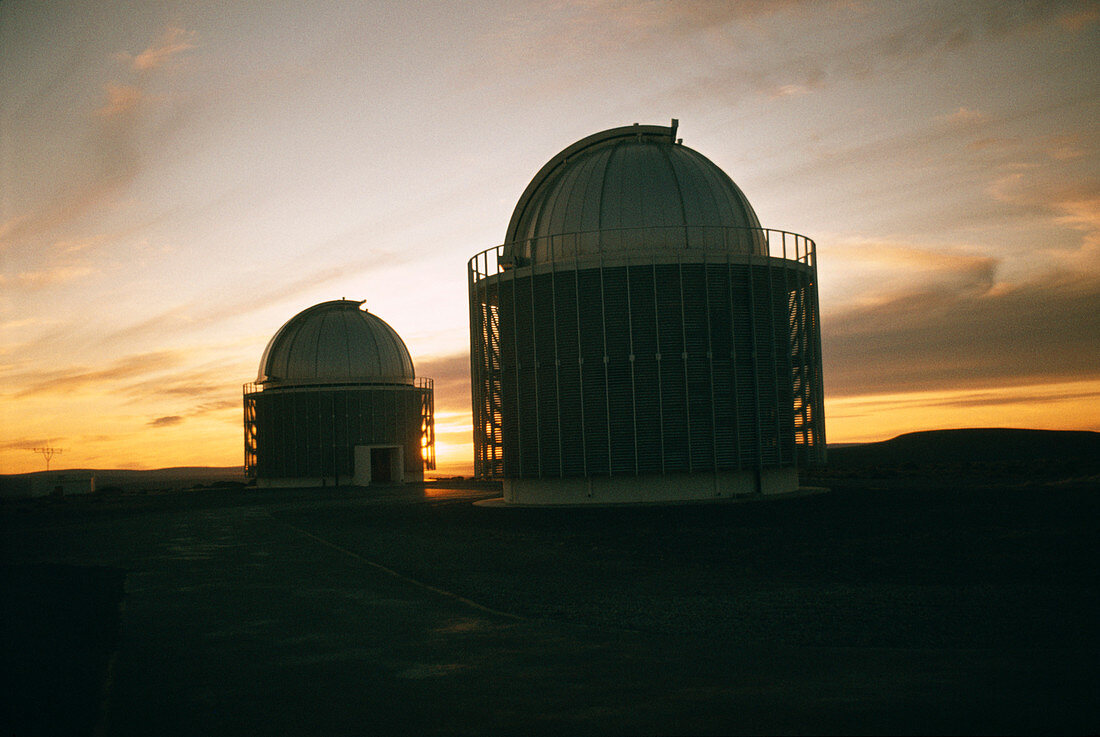Sunset over South African observatories