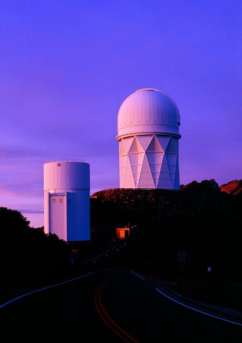 Telescope domes at Kitt Peak Observatory