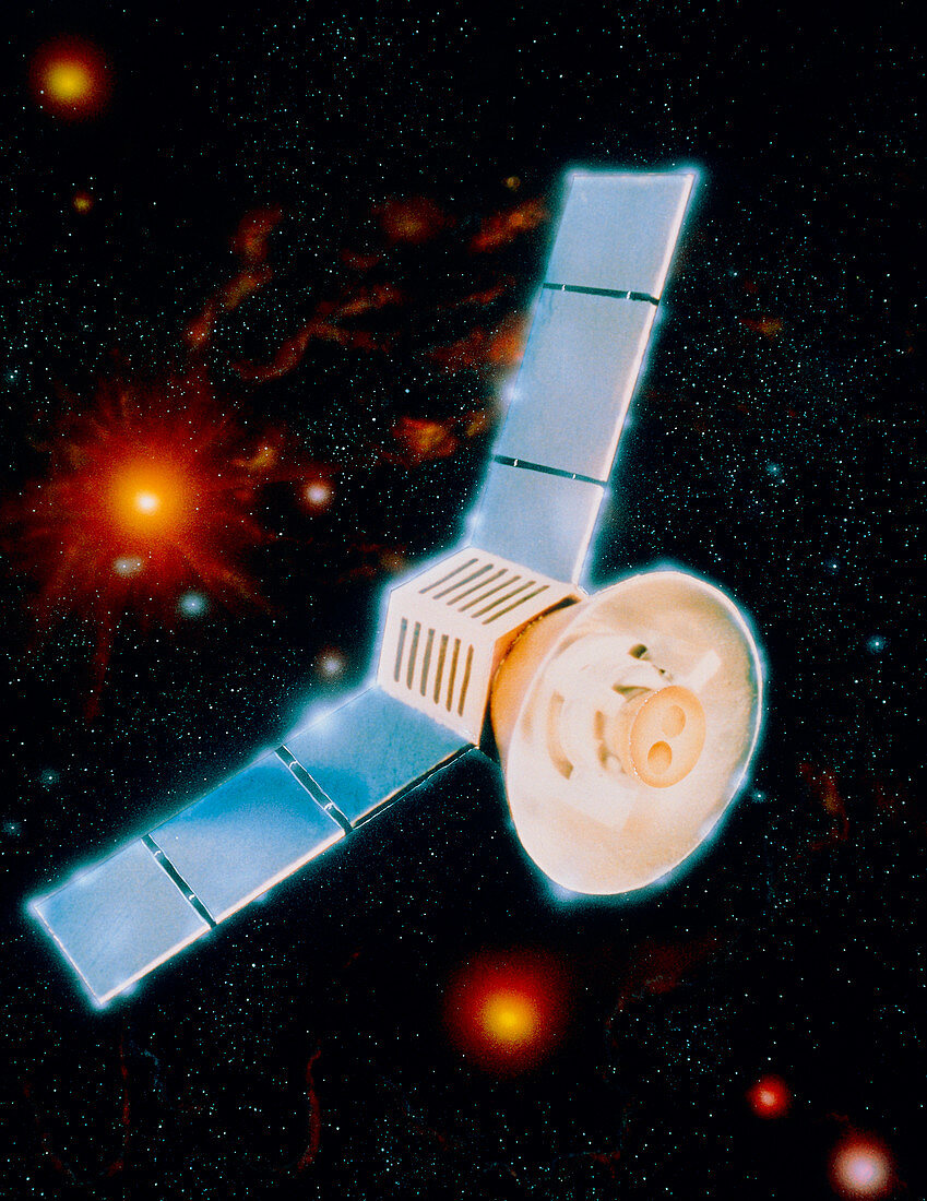 COBE: Cosmic Background Explorer Satellite artwork