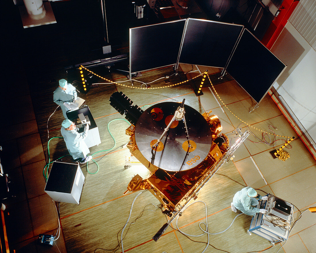 Ulysses spacecraft during testing at ESTEC