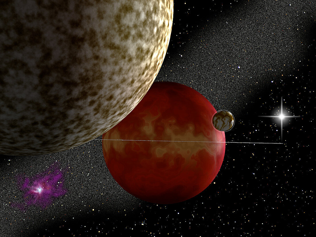 Artwork of the hypothetical Planet 'P'