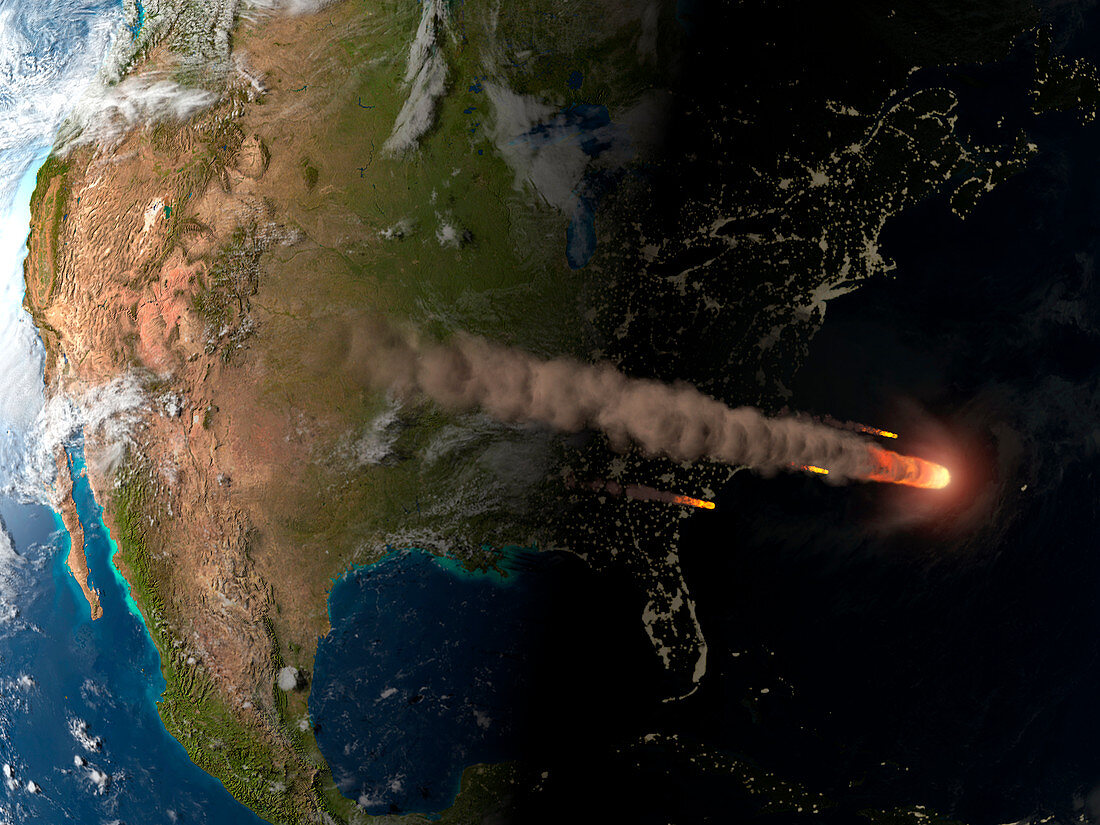 Asteroid approaching Earth