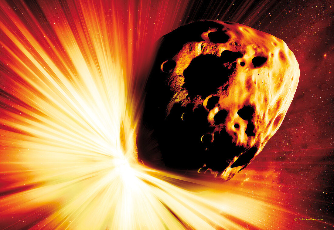Asteroid deflection,stand-off explosion