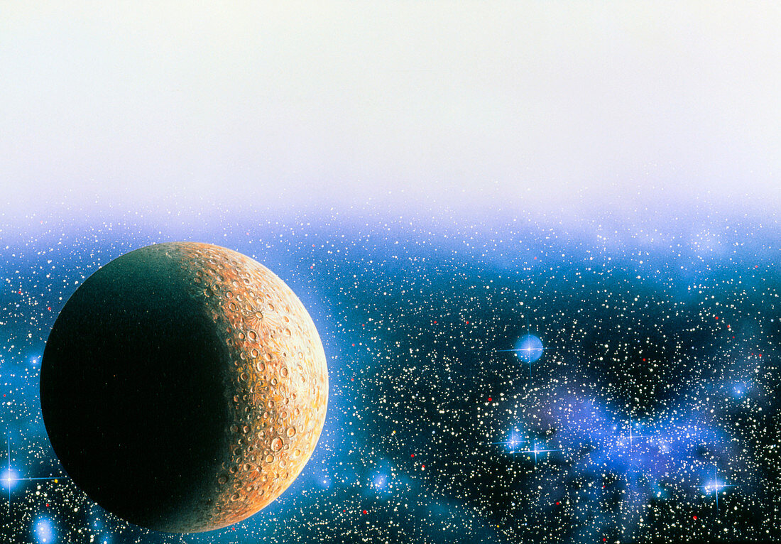 Artwork of the planet Mercury