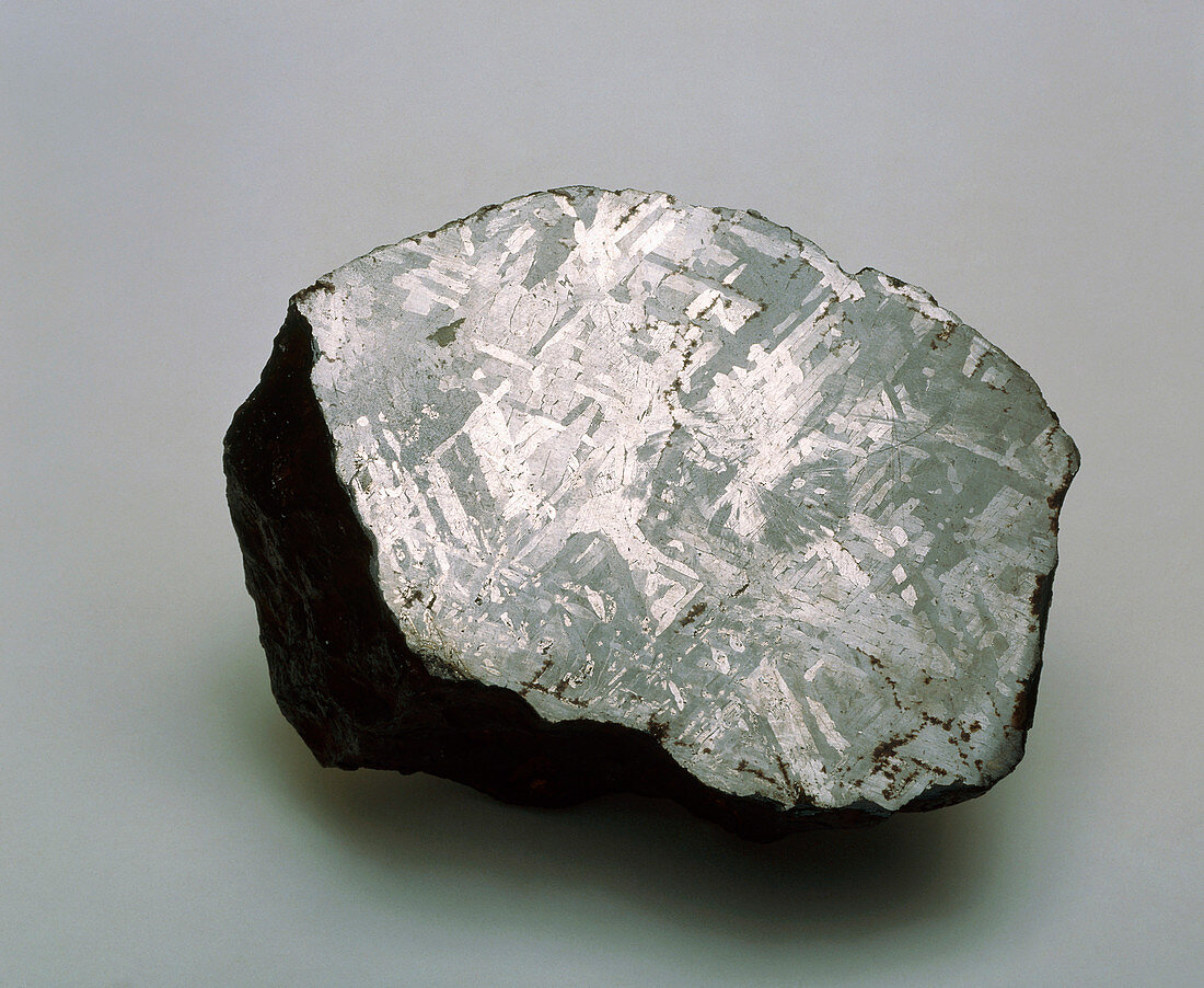 Sectioned iron meteorite