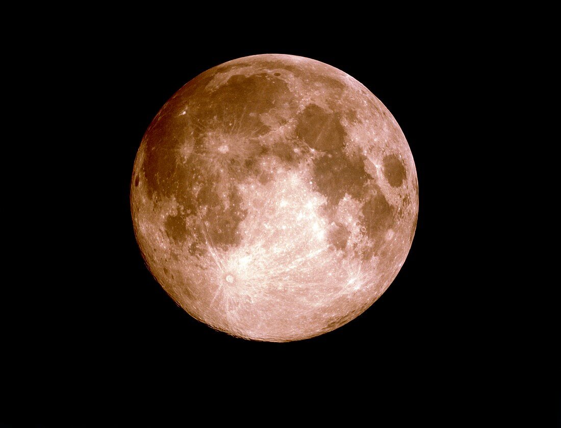 View of the full moon