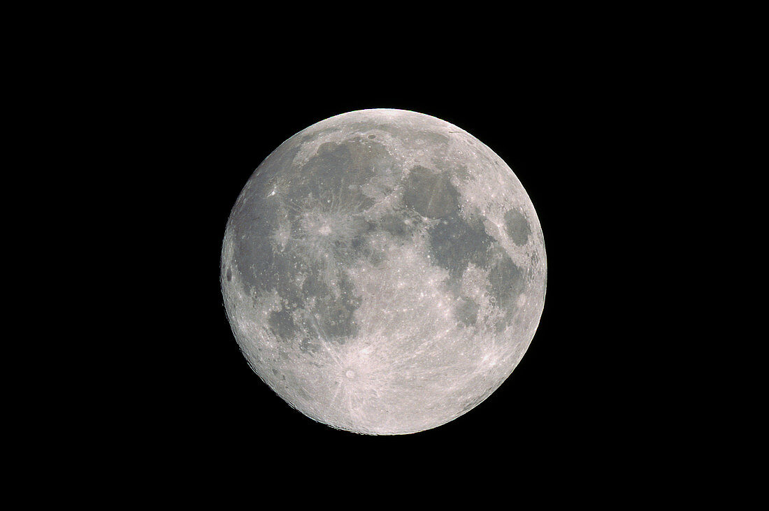 Full moon seen from Earth