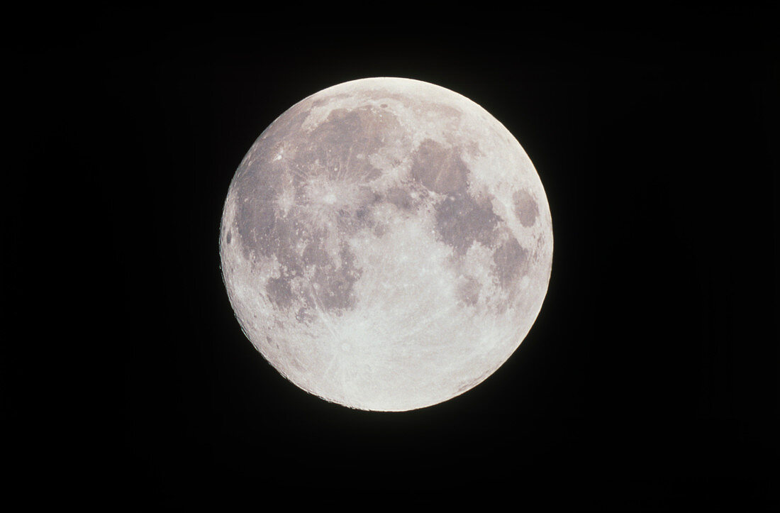 Optical image of a full moon