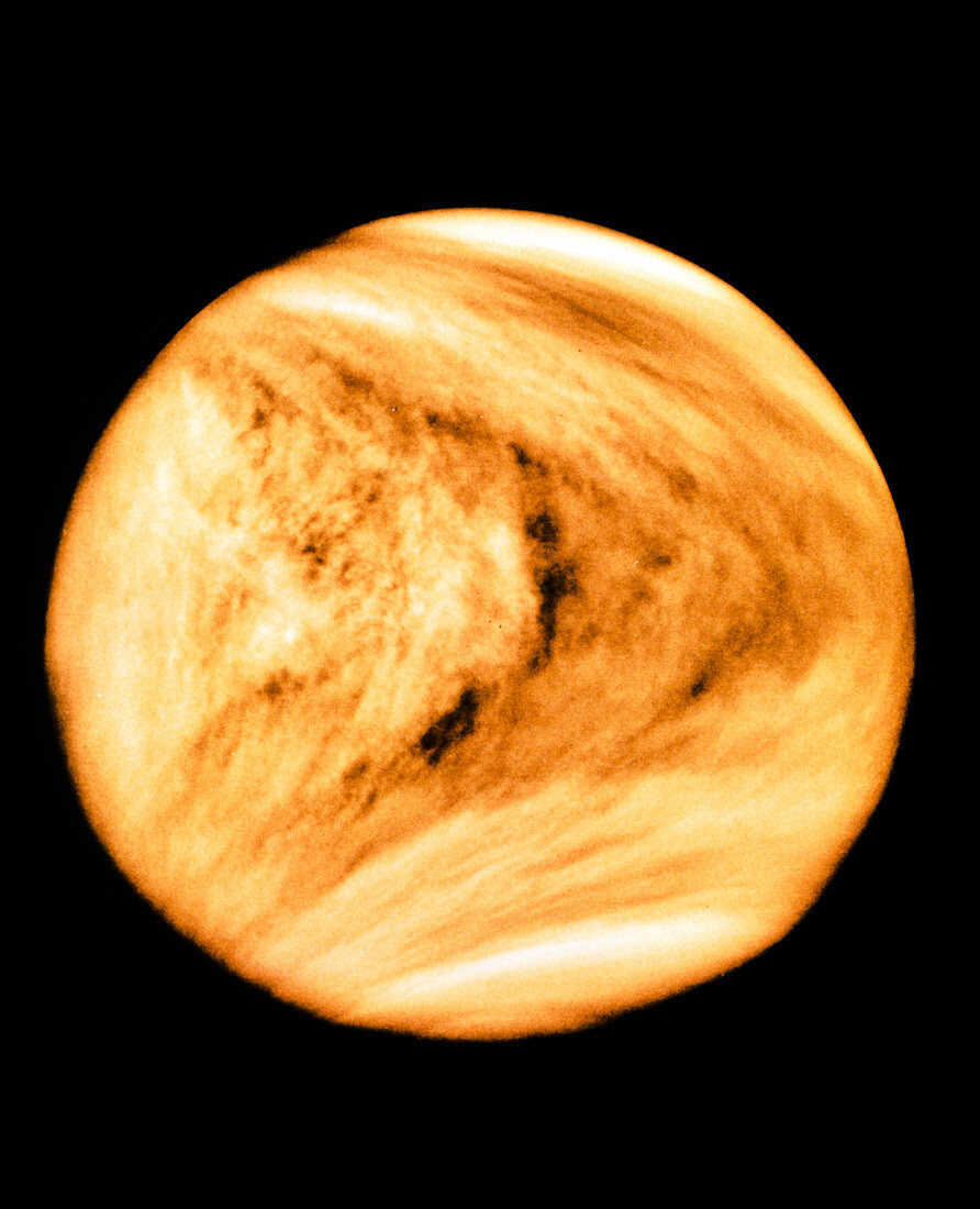 Pioneer Venus image of Venusian clouds