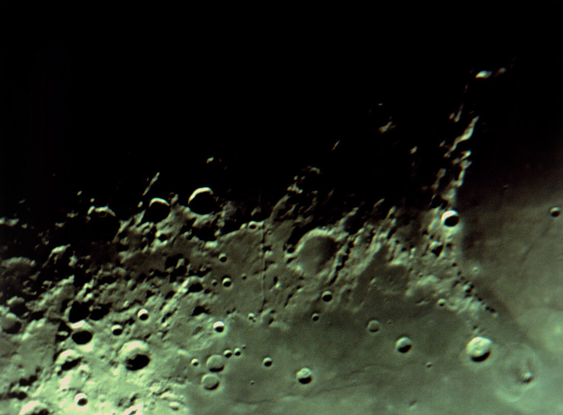 Moon surface with craters