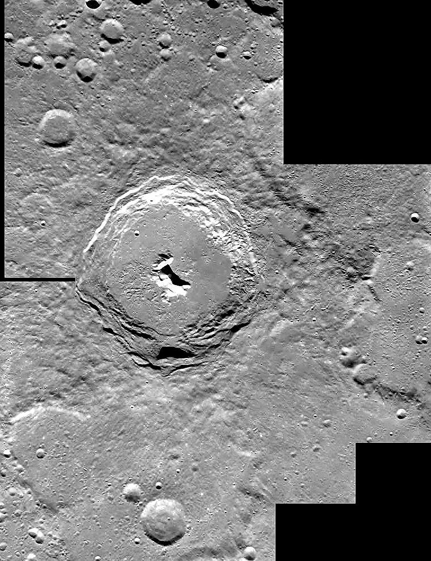 Lunar crater Pythagoras,SMART-1 image