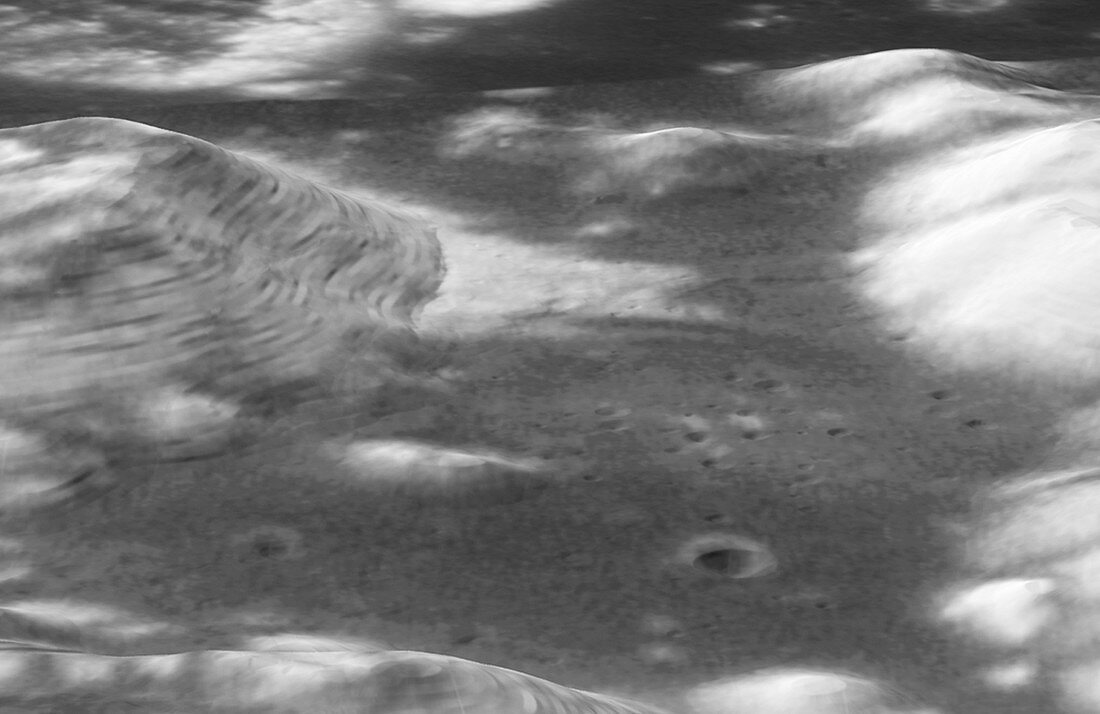 Apollo 17 landing site on Moon,HST image