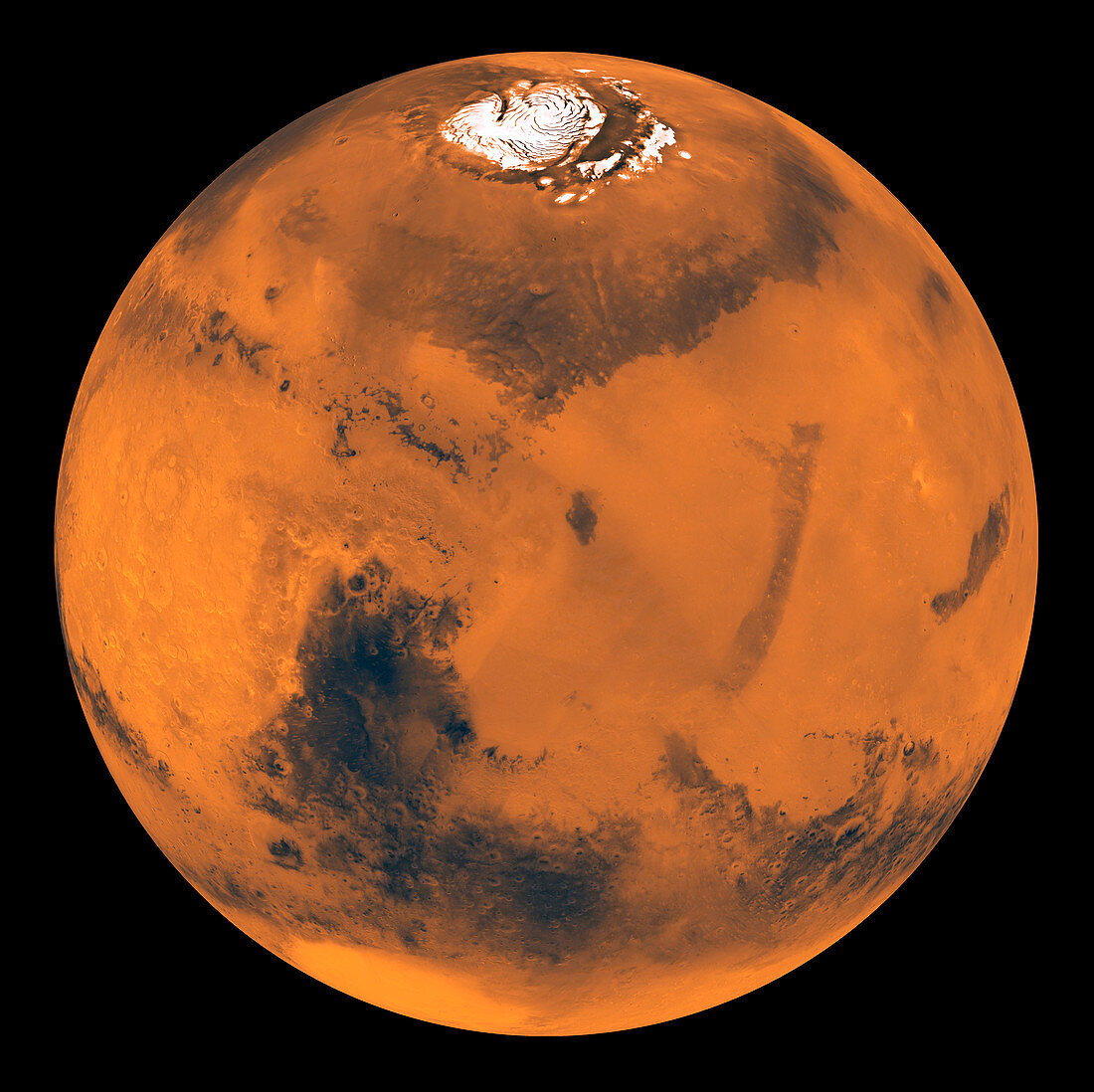 Mars globe
