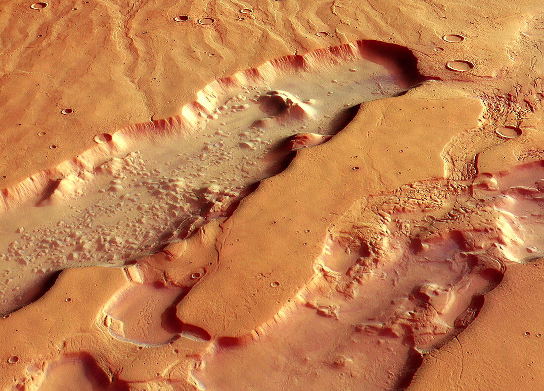 Martian canyons,Dao and Niger Valles
