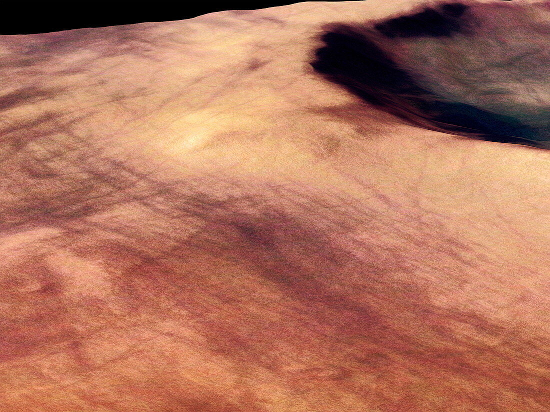 Martian erosion features
