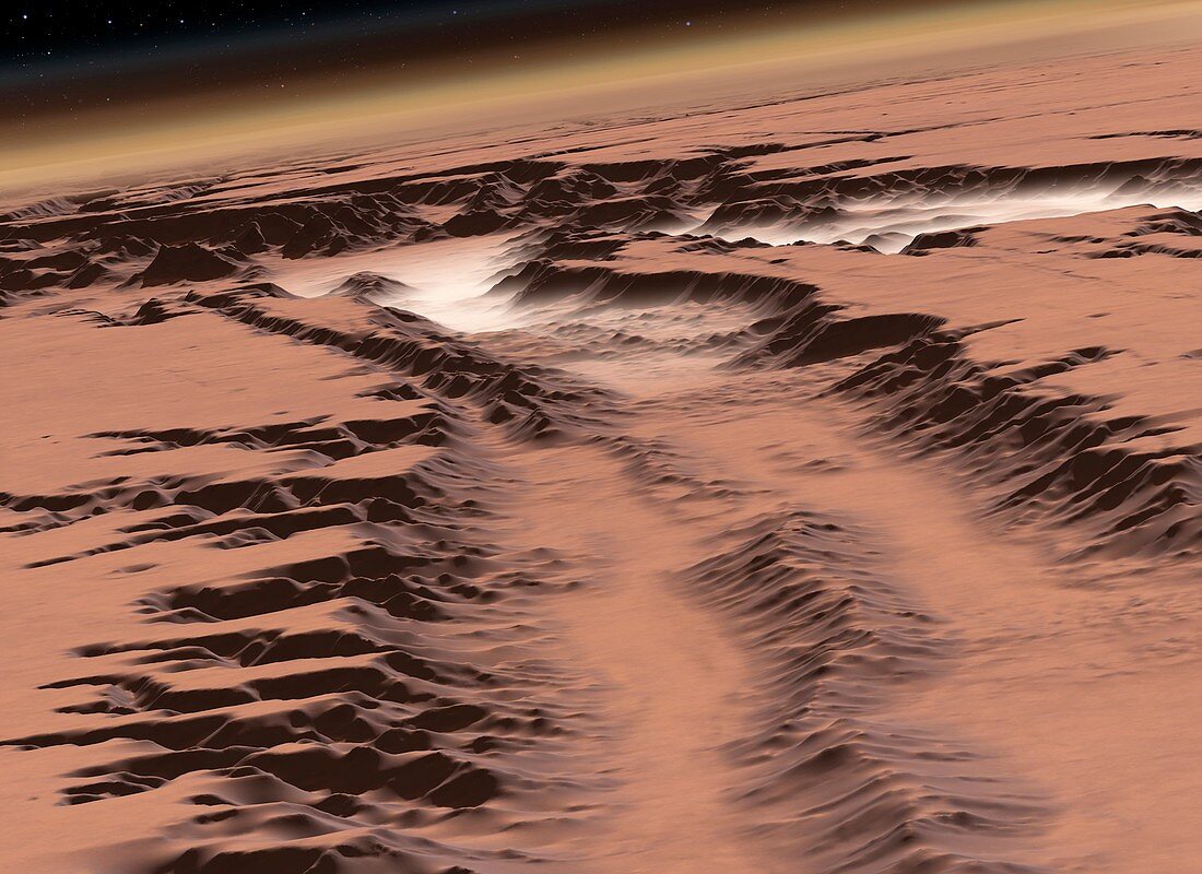 Mars before terraformation,artwork