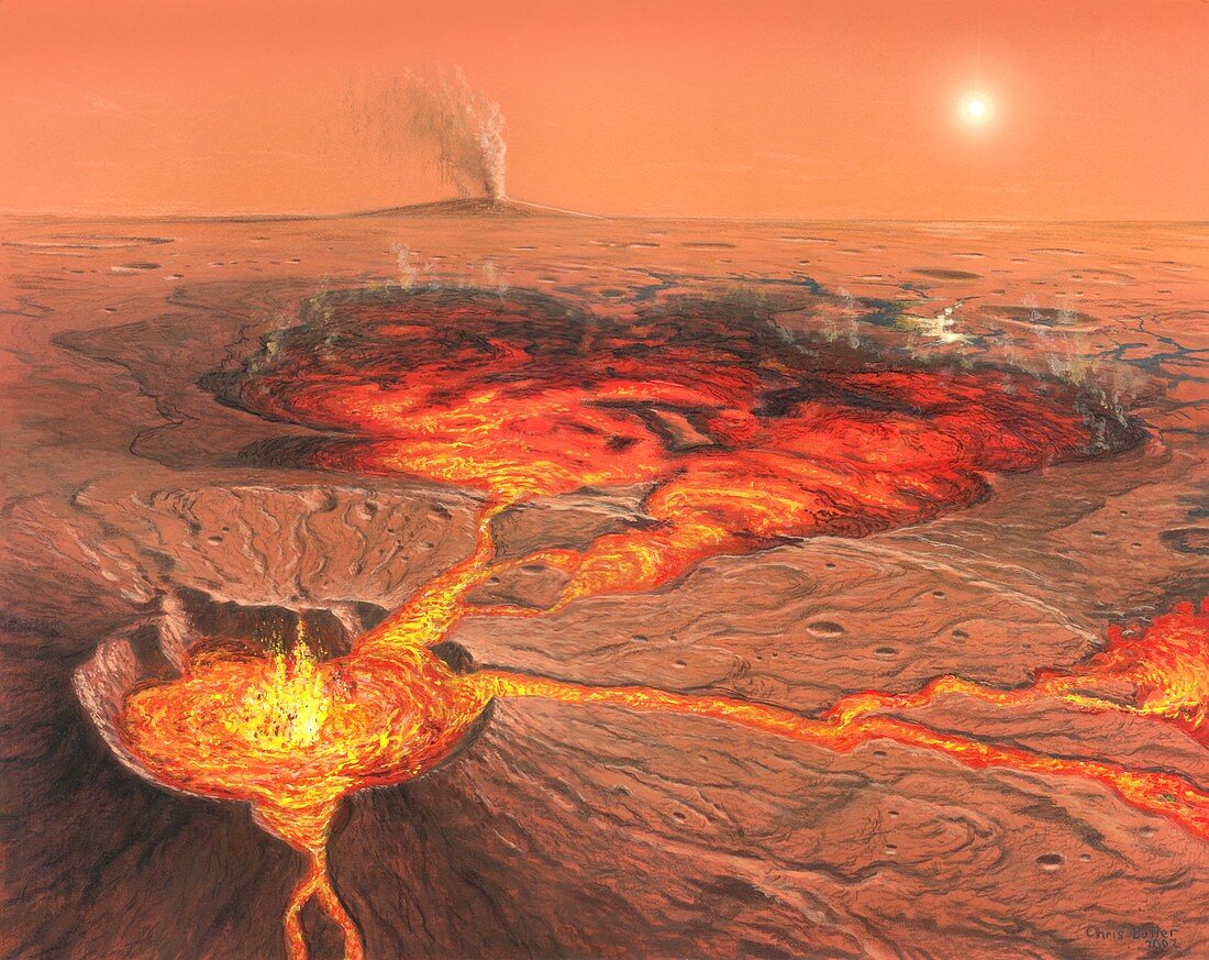 Martian volcanos