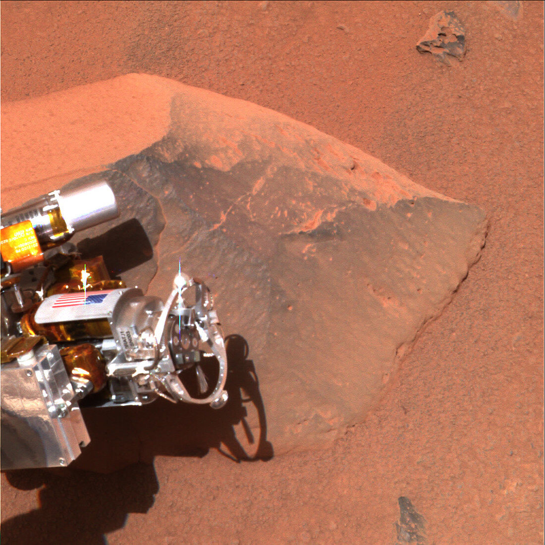 Rock analysis on Mars