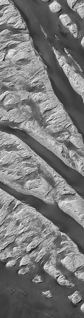 Mars water erosion