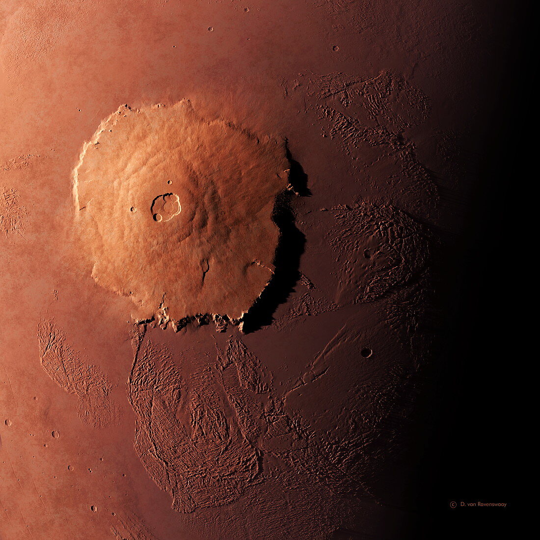Olympus Mons,morning view