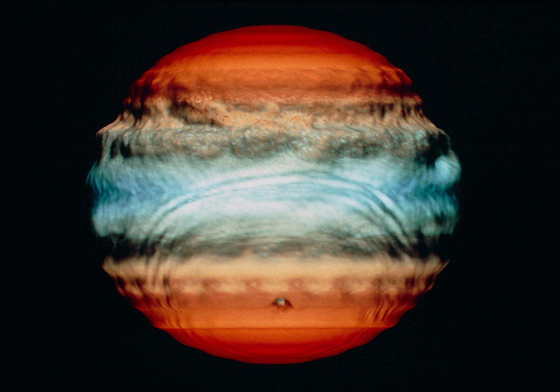 Simulation of Jupiter after comet impact
